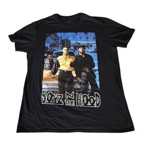 Boyz N The Hood Movie Poster Inspired Unisex Black Shirt SZ L Ice Cube